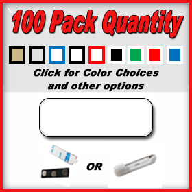 Blank Reusable Name Badges s With Pin Back