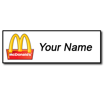 McDonald's Employee Name Badge